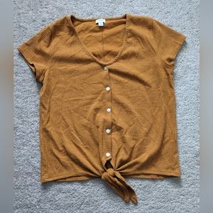 J.Crew Button Down Short Sleeve Blouse Size Small